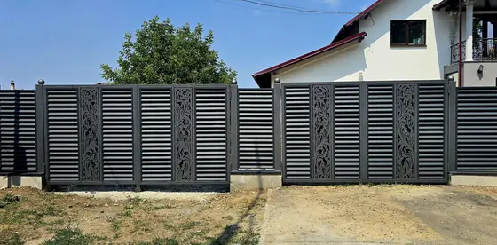 Металлические ворота на заказ — модель GSP24