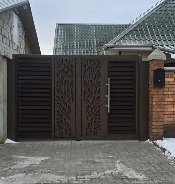 Металлические ворота на заказ — модель GSP36